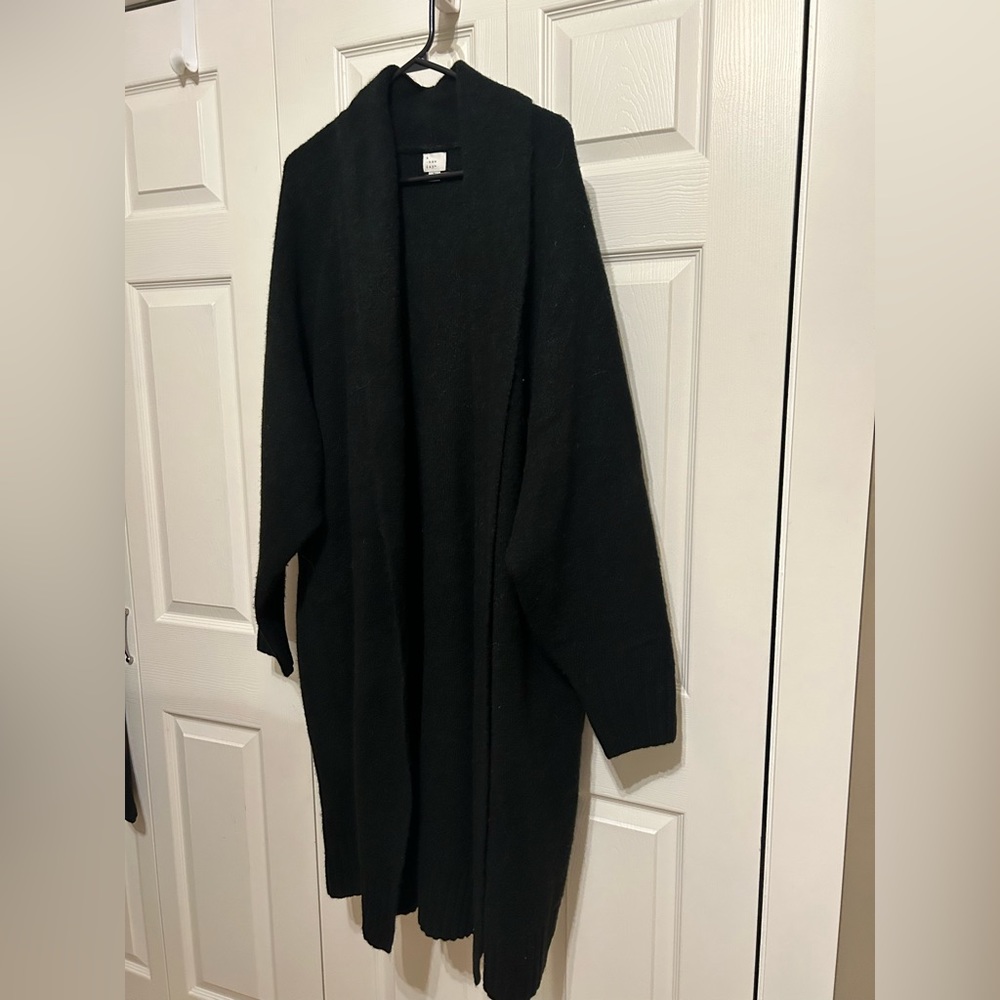 Oversized Black Long Cardigan (Target)